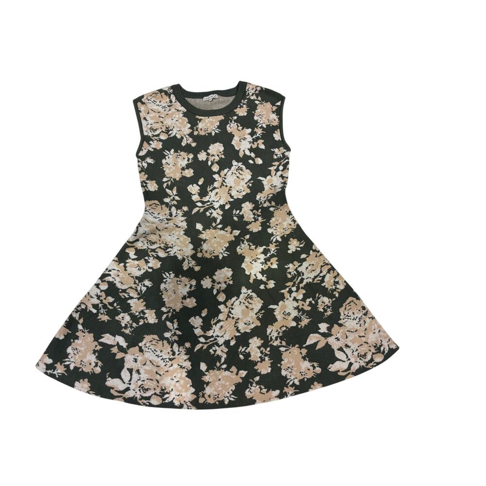 Moon River Floral Knit Fit & Flare Dress SZ MED